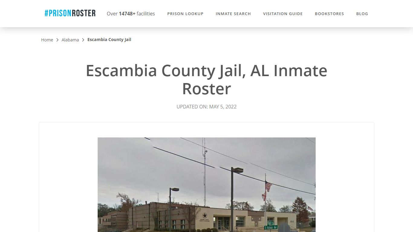 Escambia County Jail, AL Inmate Roster